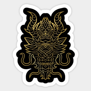 Gold Dragon Sticker